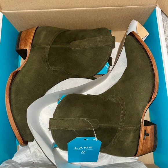 EMMA JANE BOOTIE - OLIVE SUEDE - Picture 3 of 8